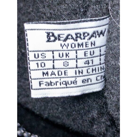 BEARPAW Denali Suede Shearling Cuff Accent Winter Duck Boots Black 10 Women's - Picture 11 of 14